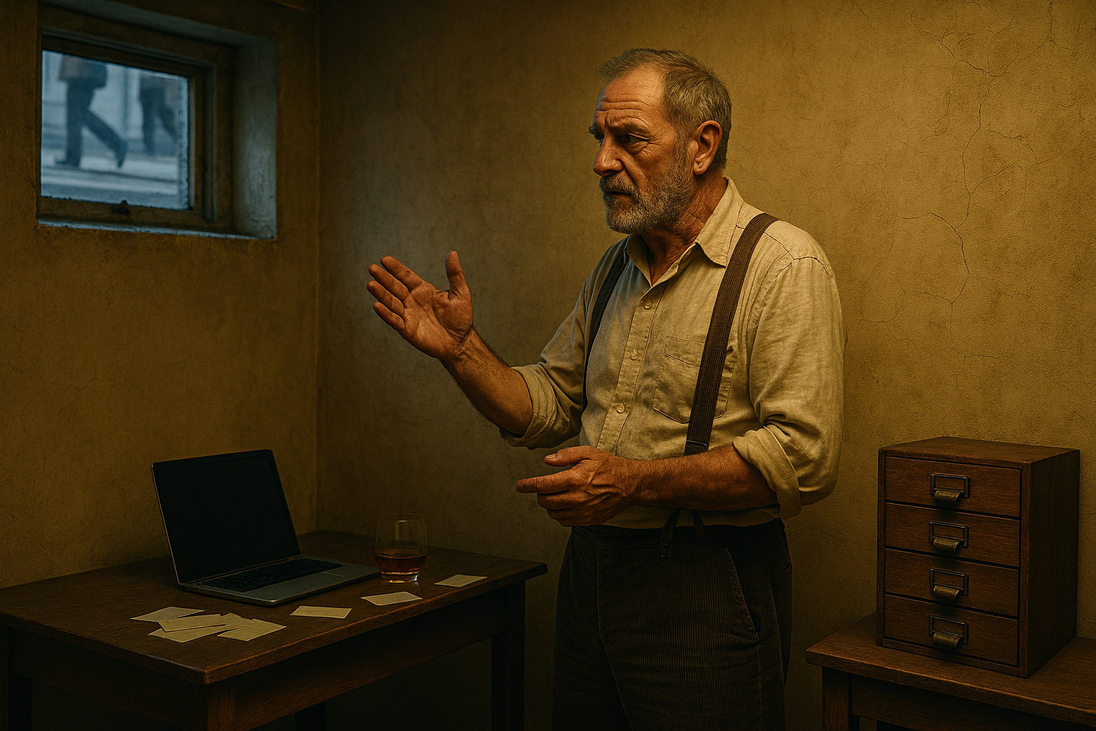 Kaltenbach monologisiert.